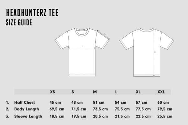 Tee size guide